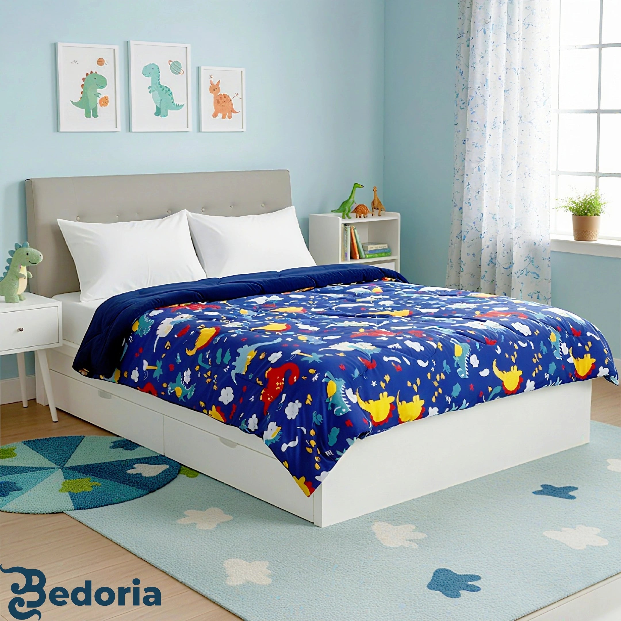 لحاف دابل فيس بلو كيدز